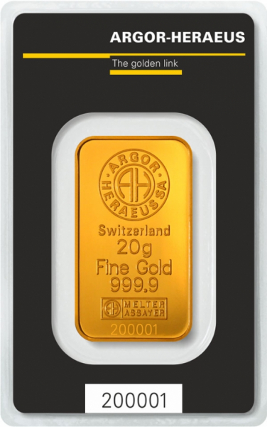 20 gram Gold Bar